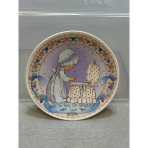 1992 Precious Moments Sent To You On Wings Of Love Plate Baby Shower Nursery